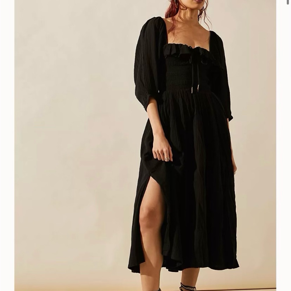 Free People Black Oasis Dress